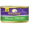 Wellness Minced Turkey Entree Canned Cat Food Grain Free 3.0 oz