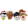Kyjen Plush Puppies Invincible Holiday Ornaments