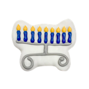 Bosco and Roxy's: Hanukkah Cookies - Menorah