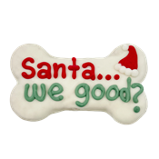 Bosco and Roxy's: Holiday Cookies - Santa We Good? Bone