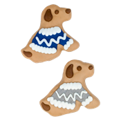 Bosco and Roxy's: Winter Cookies - Sweater Pups