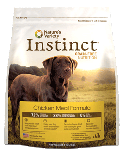 instinct chicken dog food