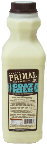 primal raw goat milk frozen