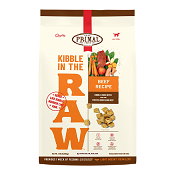 Primal: Kibble in the Raw - Beef Recipe Dog Food
