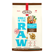 Primal: Kibble in the Raw - Fish & Pork Recipe Dog Food